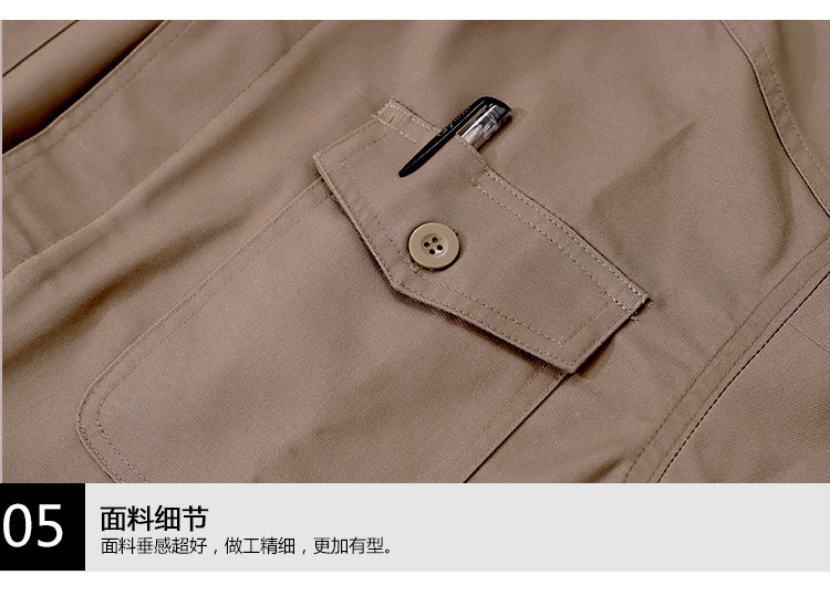 春秋季工装定做涤棉工作服耐磨1828(图5)